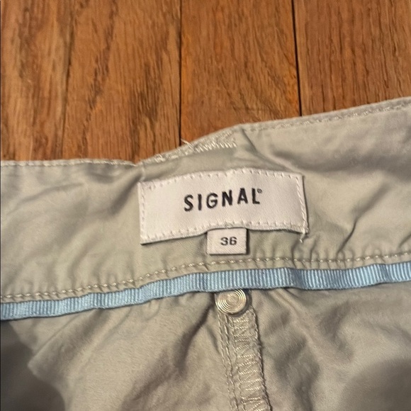 Signal Gray Elastic Waistband Capri Pants Relaxed Fit - Picture 2 of 14